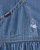B&eacute;b&eacute; fille - Jupe-salopette crois&eacute;e en denim Winnie l&rsquo;Ourson de Disney&reg; - D&eacute;lav&eacute; moyen, image 3 sur 5 diapositives