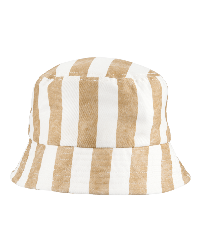 Enfant en bas âge Chapeau cloche à rayures - Havane/Ivoire, image 1 sur 2 diapositives