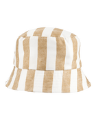 Enfant en bas âge Chapeau cloche à rayures - Havane/Ivoire, image 1 sur 2 diapositives