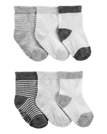 Baby 6-Pack Ankle Socks, 