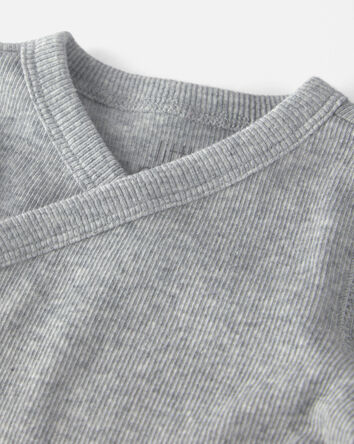 Baby Girl Organic Cotton Rib Bodysuit, 