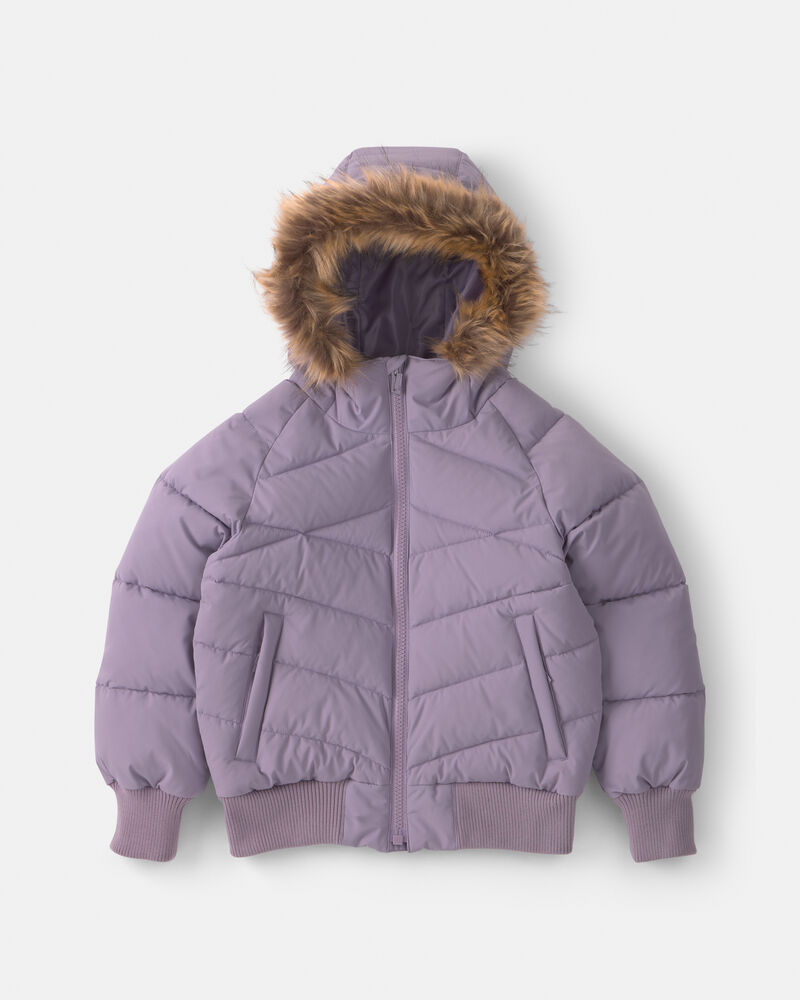 Girls  Bubble Urban Jacket- Purple, image 1 of 4 slides