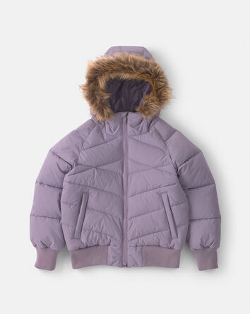 Girls  Bubble Urban Jacket- Purple, 