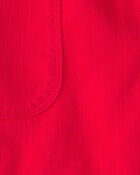 Boys Twill Shorts - Red, image 3 of 4 slides