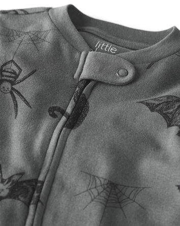 B&eacute;b&eacute; - Grenouill&egrave;re en coton biologique &agrave; motif cr&eacute;atures effrayantes, 