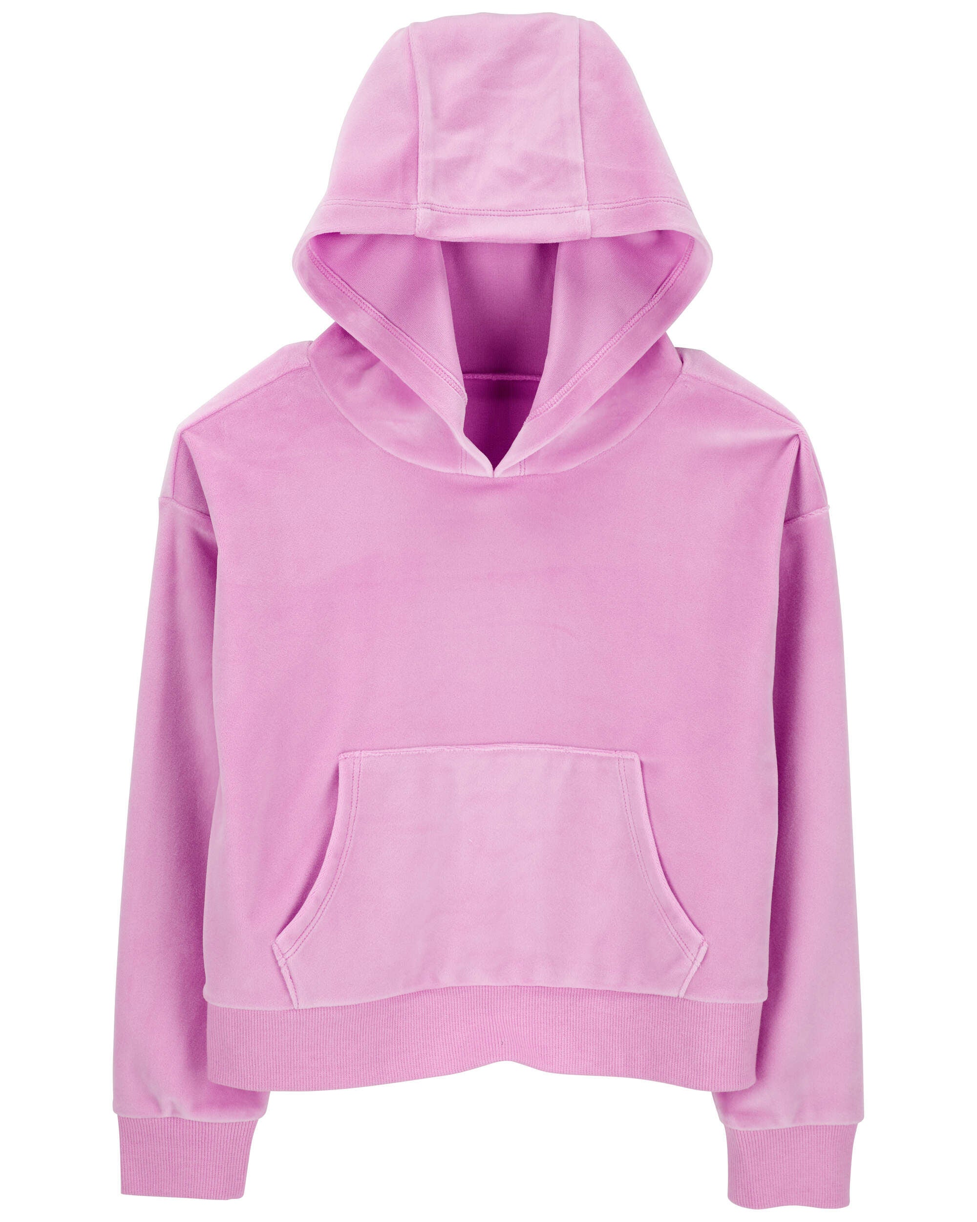 Kids Girls Kid Cropped Velour Hoodie 12 Carter s