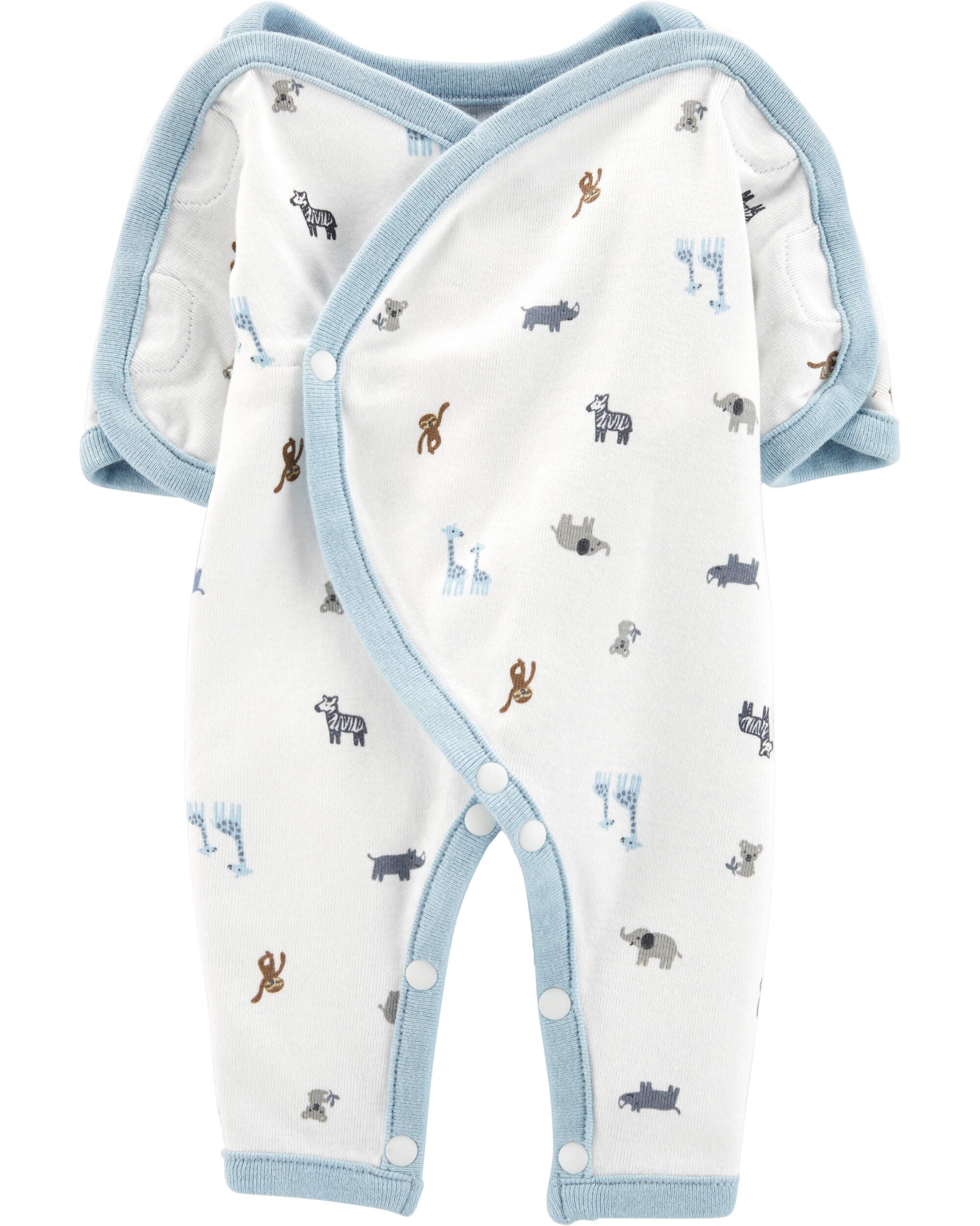 Multi Preemie Animal Cotton Sleeper Pyjamas Carter s Canada