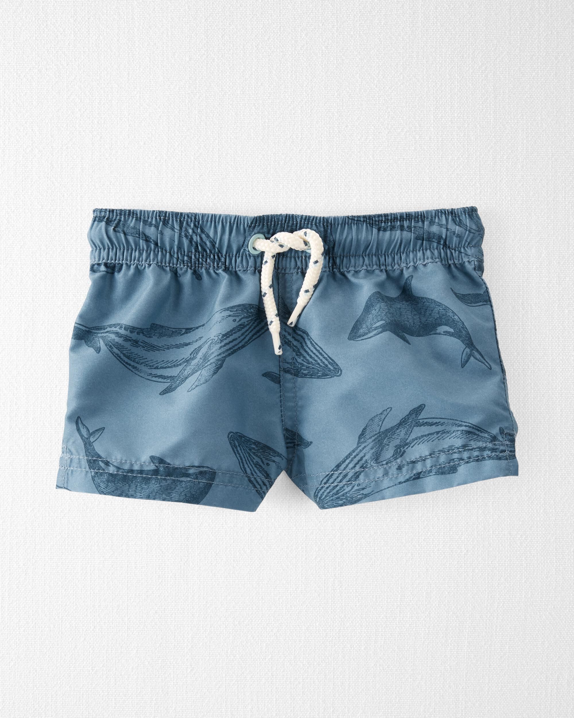 Whale swim trunks cheap