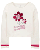 Kid Anything Is Possible Floral Long-Sleeve Tee, image 2 of 5 slides