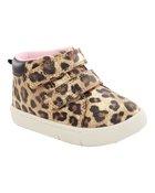  Every Step® First Walker Cheetah Print High-Top Sneakers, image 1 of 7 slides