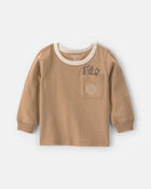 Baby Boy 'OshKosh' Tools Long-Sleeve Tee - Brown, image 1 of 3 slides