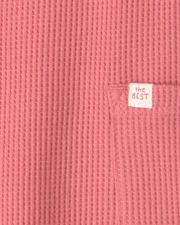 B&eacute;b&eacute; - Barboteuse sans manches en tricot gaufr&eacute; - Orange, 