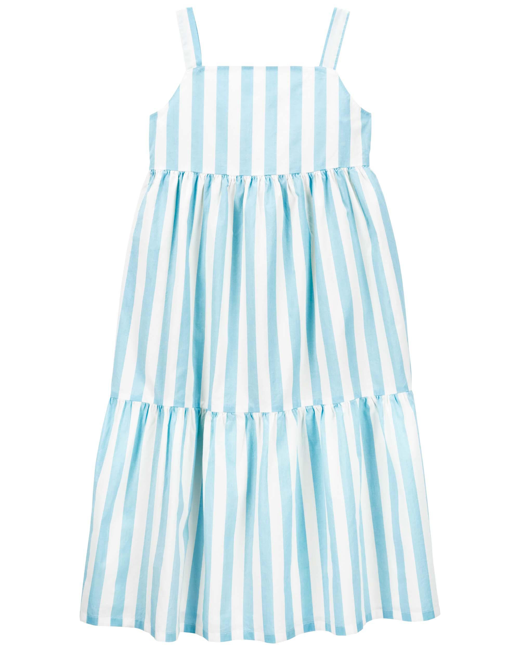 Next blue striped dress clearance