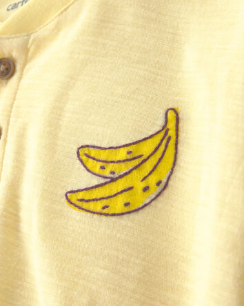 Toddler Boy 2-Piece Banana Top & Short Set - Yellow/Green, 