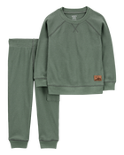 Baby 2-Piece Thermal Tee & Cargo Pant Set, image 1 of 4 slides