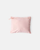 Girls Midweight Packable Puffer - Pink, image 3 of 4 slides