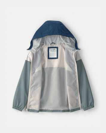 Boys Colourblock Windbreaker- Blue/Green, 