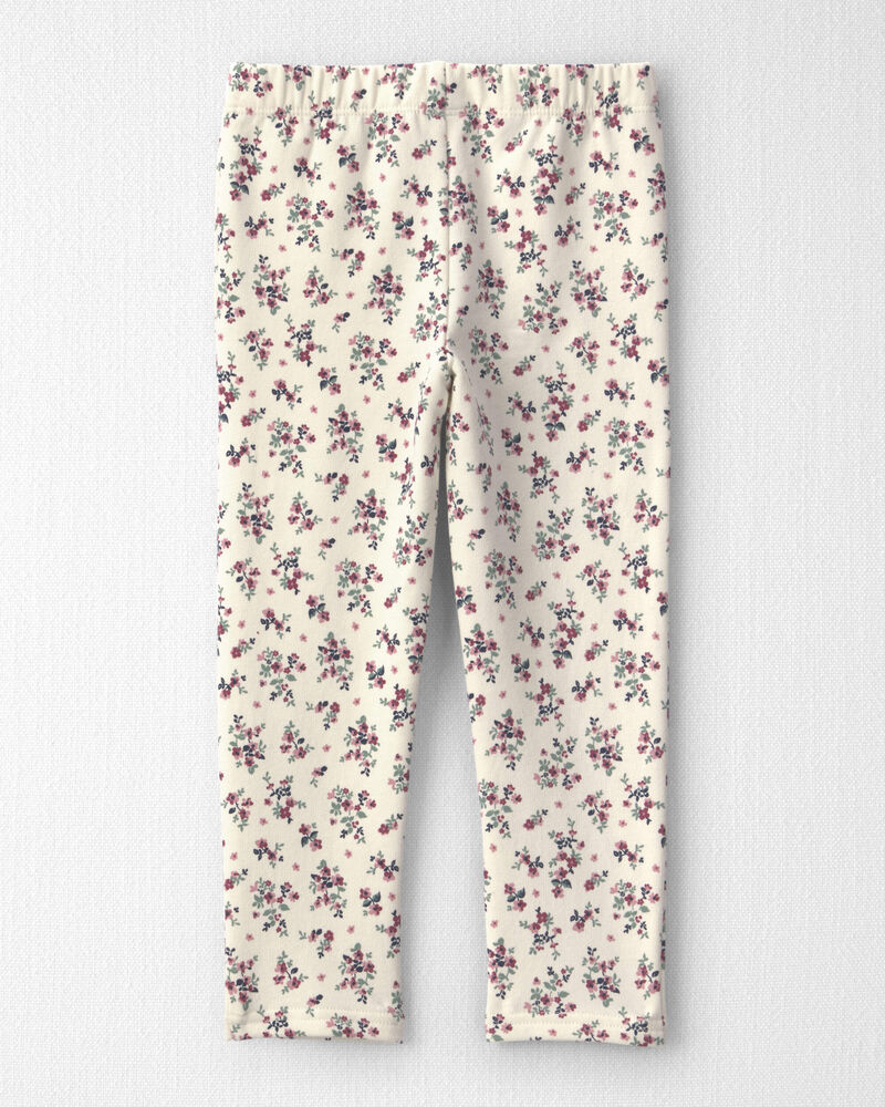 Toddler Girl 2-Pack Recycled Fleece Bottoms Made with Organic Cotton, image 2 of 5 slides