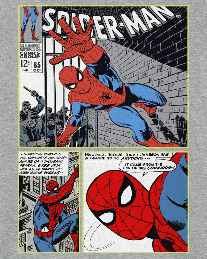 Kid Marvel™ Spider-Man Short-Sleeve Graphic Tee - Grey, image 2 of 3 slides
