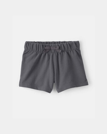 Baby Girl French Terry Shorts - Grey, 