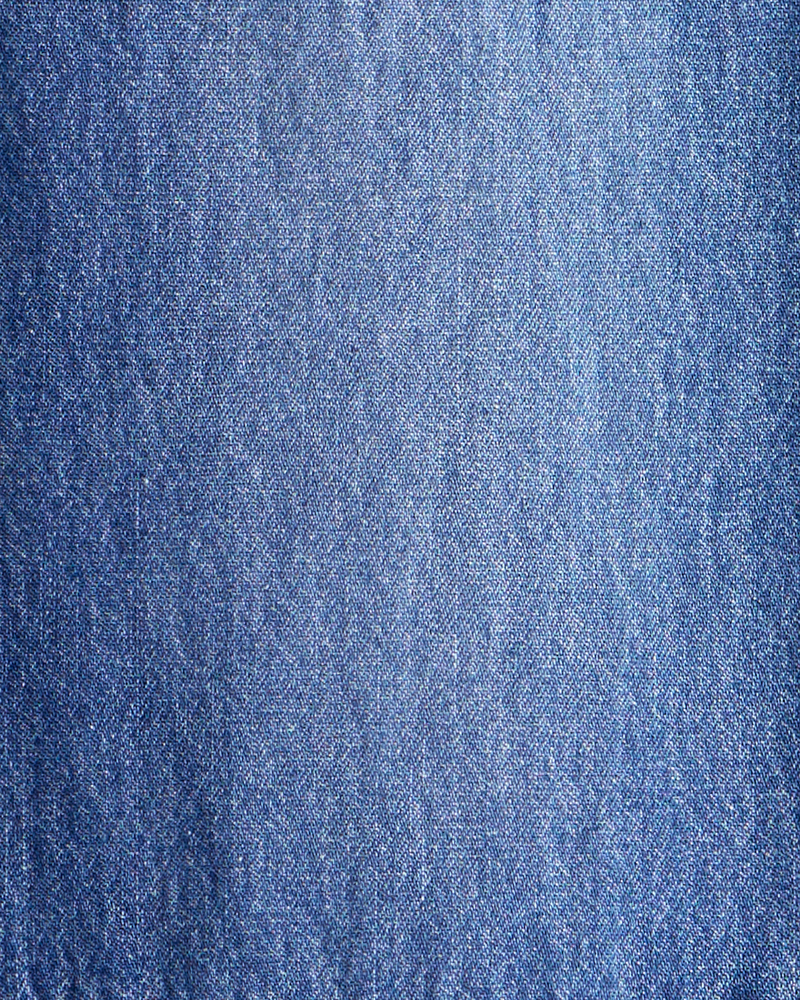 Kid Tapered Iconic Denim Drawstring Joggers - Medium Wash, image 3 of 4 slides
