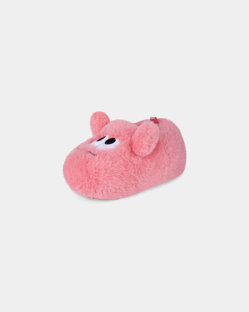 Girls Cozy Monster Slippers - Pink, image 6 of 7 slides