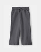 Toddler Girl French Terry Wide-Leg Active Pants - Grey, image 1 of 4 slides