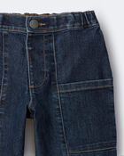 Tout-petit - Pantalon &agrave; poches en denim - Bleu, image 7 sur 7 diapositives