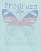 Kid Progress Over Perfection Long-Sleeve Shirt - Blue, image 2 of 3 slides