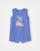 Baby 'Sunshine Chaser' Sleeveless Romper - Blue, image 1 of 3 slides