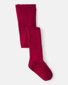 Girls Rib Tights - Red, image 1 of 2 slides