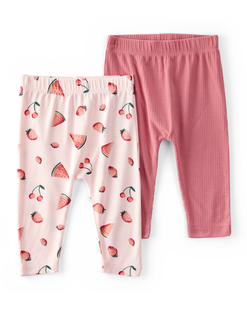 Baby 2-Pack PurelySoft Pull-On Pants, 
