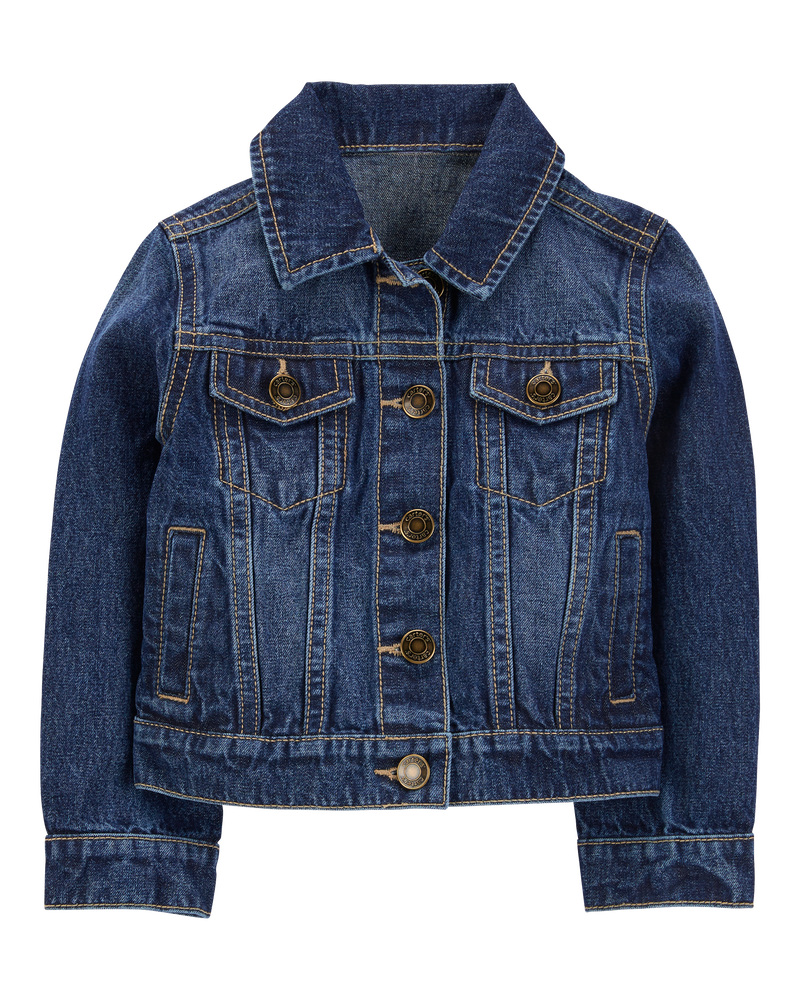 Baby Girls Basic Denim Jacket, image 1 of 4 slides