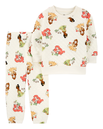 Baby 2-Piece Disney Princess Sweatshirt & Pant Set, 