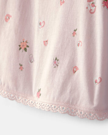 Tout-petit fille - Haut &agrave; motif floral - Rose, 