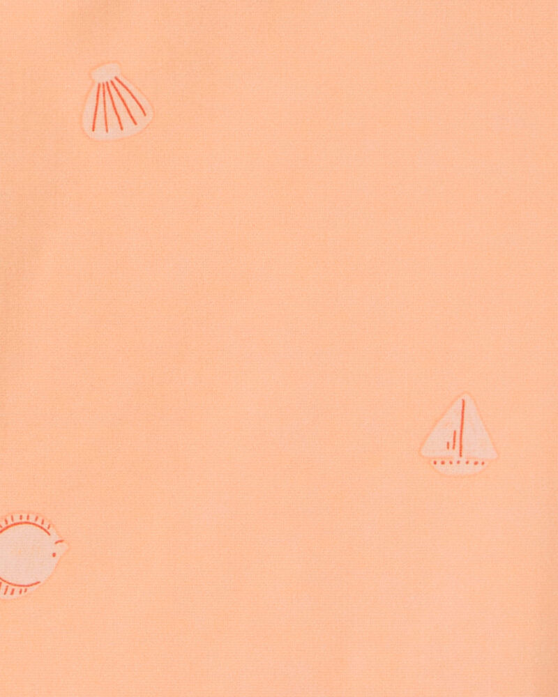 Toddler Girl 3-Piece Sleeveless Rashguard Swimsuit Set - Orange, image 3 of 5 slides