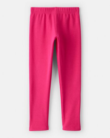 Girls Pull-On Stretch Cozy Leggings - Pink, 