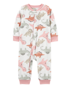 Toddler 1-Piece Dinosaur Fleece Footless Pyjamas
, image 1 of 4 slides