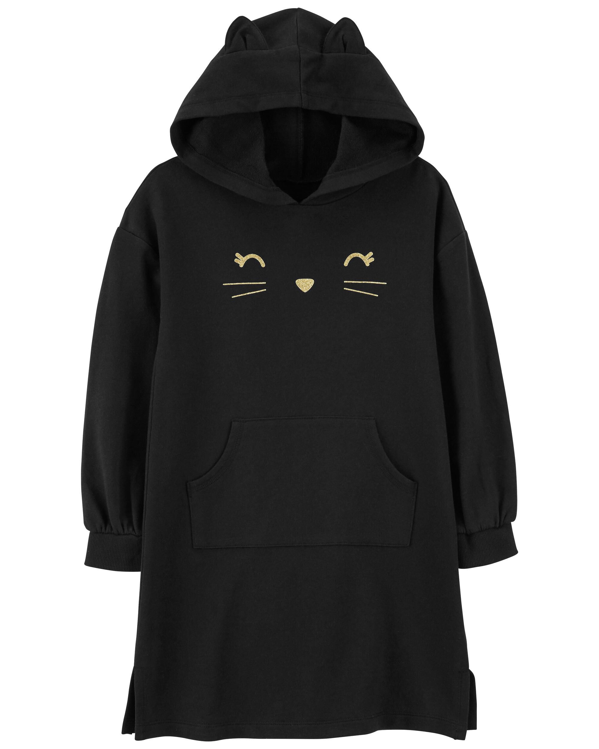 Halloween Cat Hooded Dress