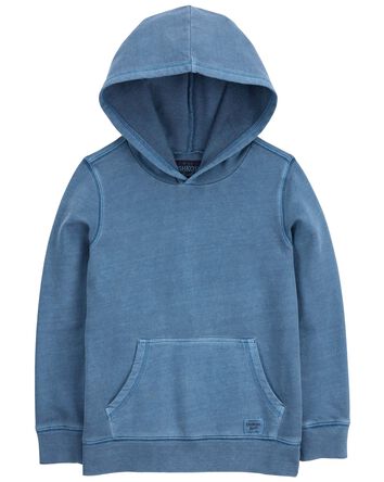 French Terry Lined Hooded Pullover, 