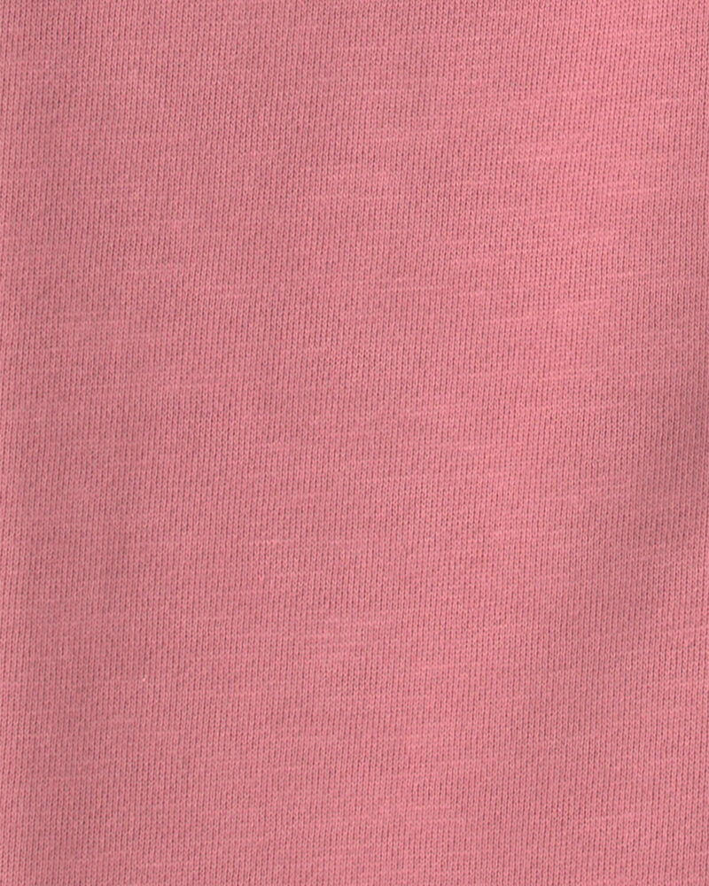 Girls Organic Cotton French Terry Cargo Pants, image 5 of 5 slides
