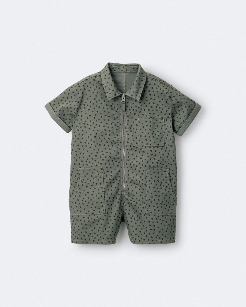 Toddler Day Out&trade; Romper - Olive, image 2 of 6 slides