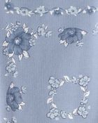 Tout-petit fille - Pantalon de jogging en tricot avec cordon de serrage, floral - Bleu, image 3 sur 3 diapositives