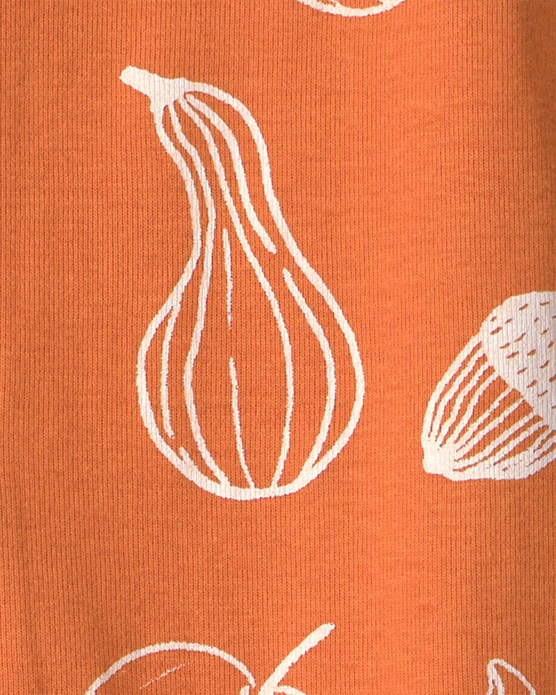 B&eacute;b&eacute; - Grenouill&egrave;re en coton biologique &agrave; motif Courges d&rsquo;automne, image 4 sur 4 diapositives