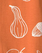 B&eacute;b&eacute; - Grenouill&egrave;re en coton biologique &agrave; motif Courges d&rsquo;automne, image 4 sur 4 diapositives