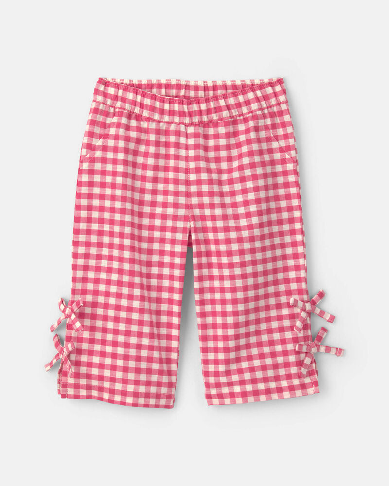 B&eacute;b&eacute; fille - Ensemble 2 pi&egrave;ces haut et pantalon &agrave; carreaux - Rouge, image 2 sur 3 diapositives