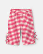 B&eacute;b&eacute; fille - Ensemble 2 pi&egrave;ces haut et pantalon &agrave; carreaux - Rouge, image 2 sur 3 diapositives