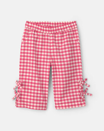 B&eacute;b&eacute; fille - Ensemble 2 pi&egrave;ces haut et pantalon &agrave; carreaux - Rouge, 