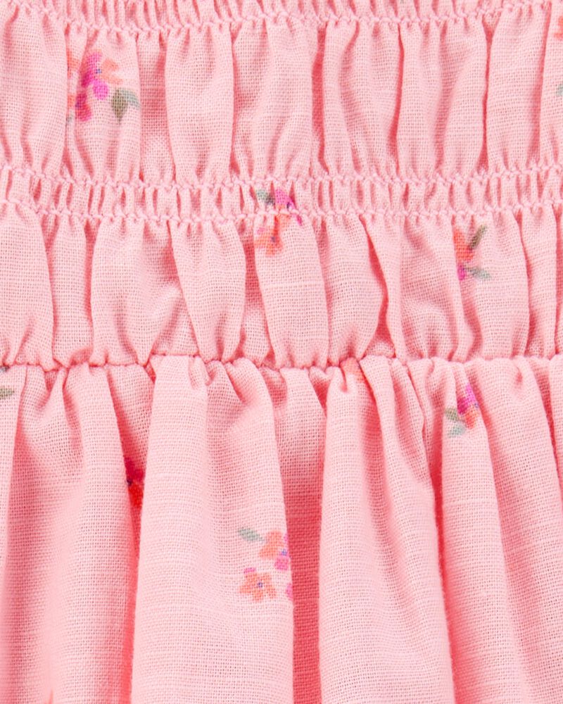 Bébé Robe maxi à manches courtes à fleurs - Rose, image 3 sur 4 diapositives