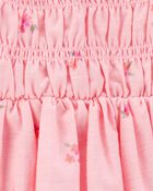 Bébé Robe maxi à manches courtes à fleurs - Rose, image 3 sur 4 diapositives